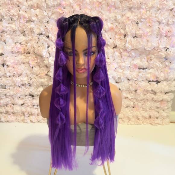FINAL SALE lace  front purple wig - Picture 2 of 5
